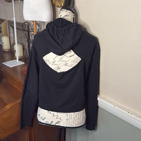 Victoria's Secret Pink Hoodie Cropped Open Back Sweatshirt - Picture 3 of 3